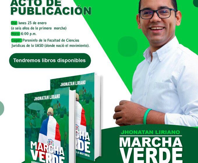  Jhonatan Liriano publicará libro sobre Marcha Verde